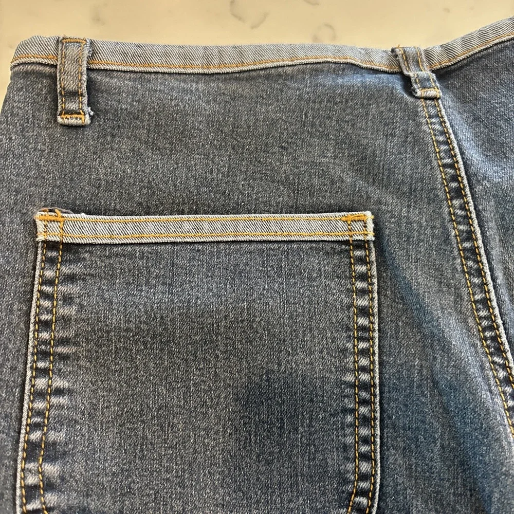 VTG Mastik 90s‎ Y2K Low Rise Flare Jeans Unique Waist Boho Hipster Womens Sz 30